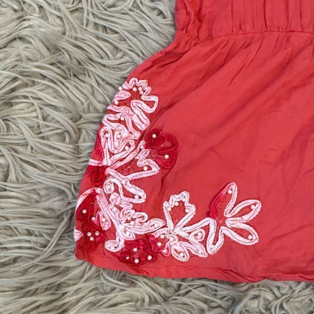 Soft Surroundings embroidered tassels blouse medium - Picture 4 of 7